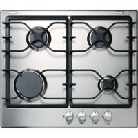 Whirlpool - 24" Built-In Gas Cooktop - Stainless Steel - Front_Zoom