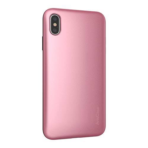 strongfit case for apple iphone xs max - rose gold/black