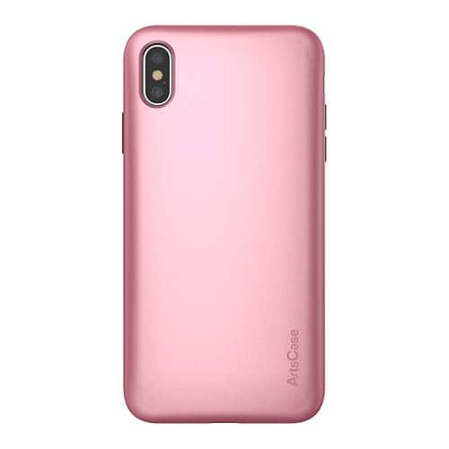 strongfit case for apple iphone xs max - rose gold/black