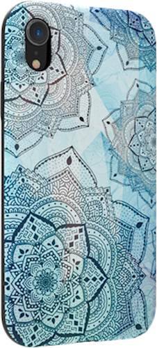 strongfit designers tough case for apple iphone xr - blue mandalas strongfit designers tough case for apple iphone xr - blue mandalas