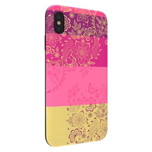 strongfit designers tough case for apple iphone xs max - wild flowers