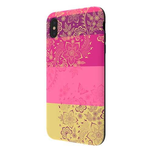 strongfit designers tough case for apple iphone xs max - wild flowers