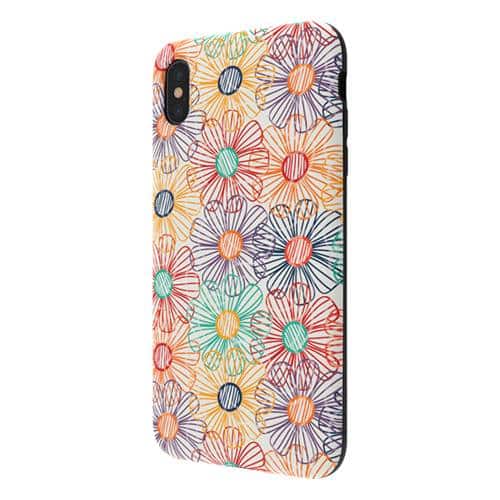 strongfit designers tough case for apple iphone xs max - rainbow floral strongfit designers tough case for apple iphone xs max - rainbow floral