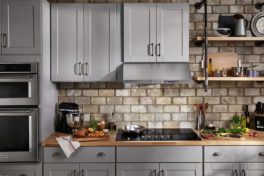 Alt View 19. KitchenAid - 36" Built-In Electric Cooktop - Black.