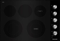KitchenAid - 30" Built-In Electric Cooktop - Black - Front_Zoom