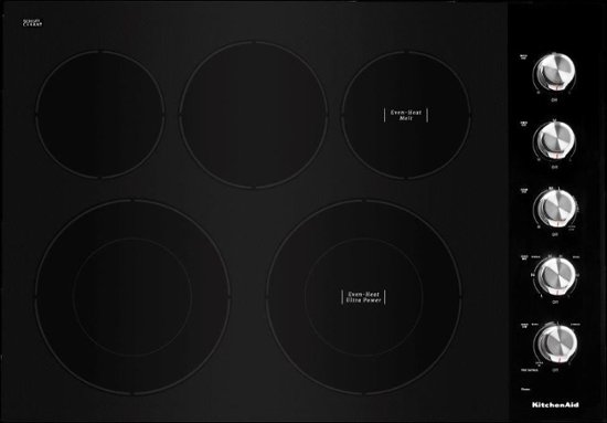 KitchenAid 30" Built-In Electric Cooktop Black KCES550HBL Best Buy