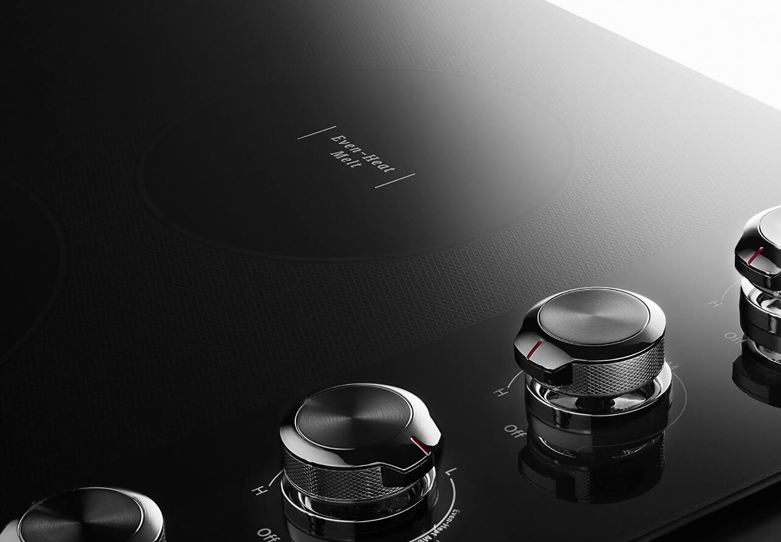 Alt View 14. KitchenAid - 30" Built-In Electric Cooktop - Black.