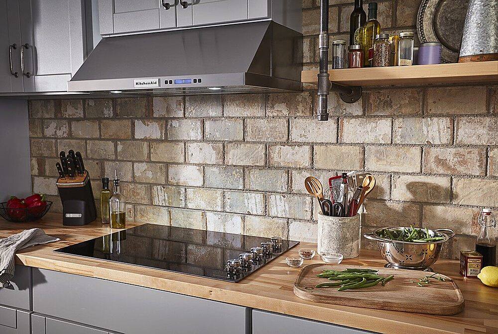 Alt View 16. KitchenAid - 30" Built-In Electric Cooktop - Black.