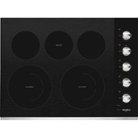 Whirlpool - 30" Built-In Electric Cooktop - Stainless Steel - Front_Zoom