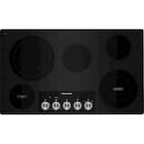 KitchenAid - 36 inch Wide 5 element Built-In Electric Cooktop - Stainless Steel