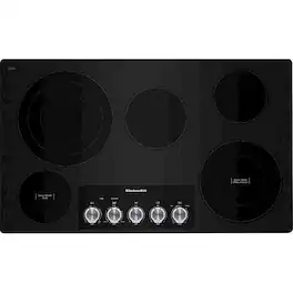 KitchenAid - 36" Built-In Electric Cooktop - Stainless Steel