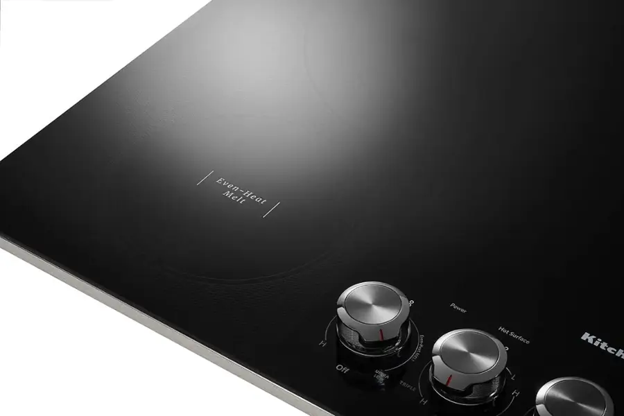 Alt View 16. KitchenAid - 36" Built-In Electric Cooktop - Stainless Steel.