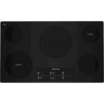KitchenAid - 36" Built-In Electric Cooktop - Black - Front_Standard