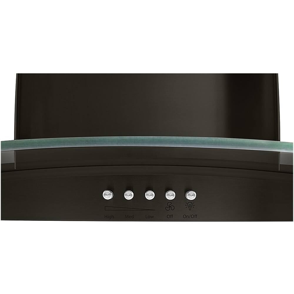 Alt View 13. Whirlpool - 36" Convertible Range Hood - Black stainless steel.