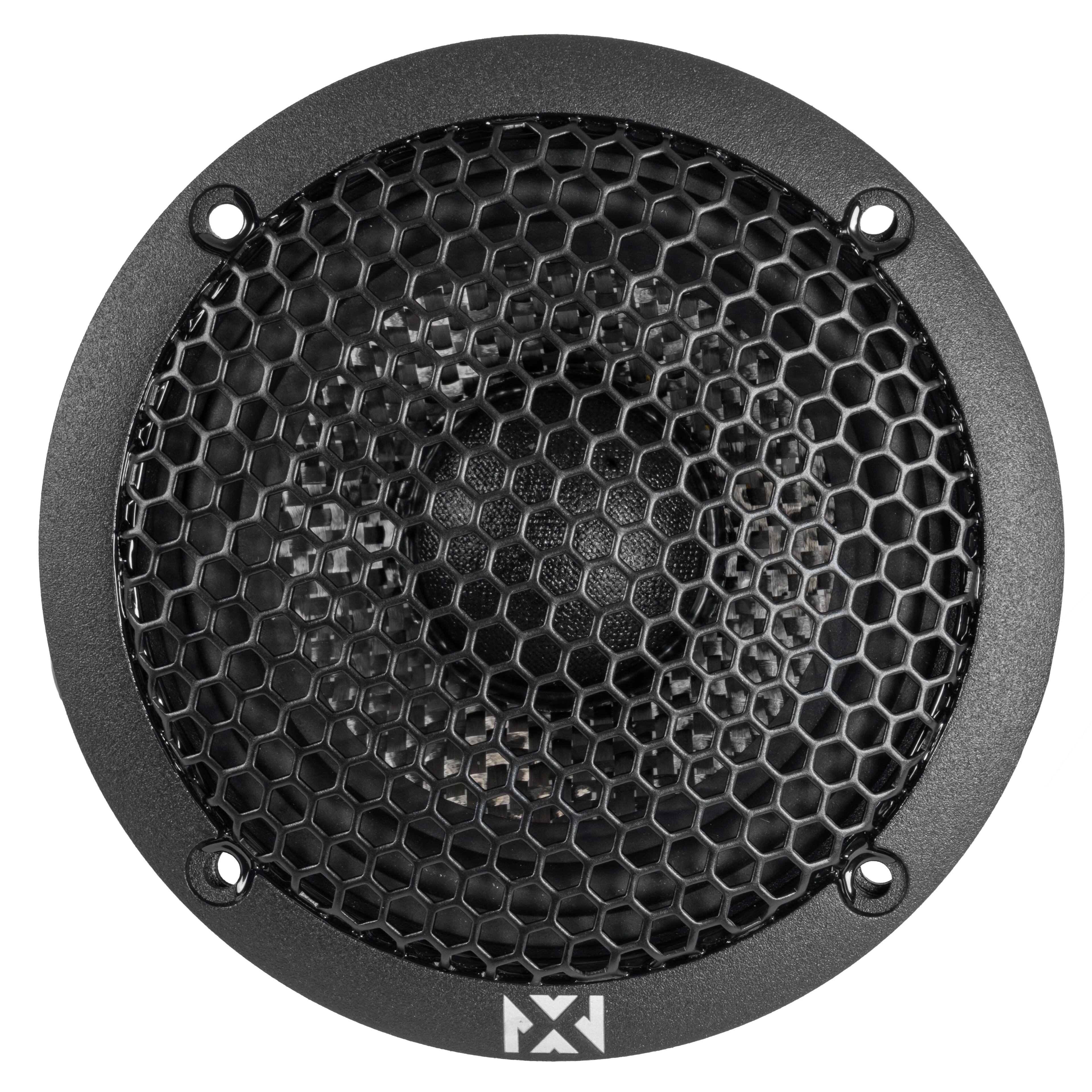 Angle. NVX - XQS3 v2 (XQS3v2) 200W Peak (100W RMS) 3.5in X-Series NEO Midrange Speakers with Carbon Fiber Cones.
