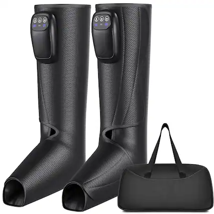 Front. Live At Space - Cordless Rechargeable Leg & Foot Massage Boots Portable Compression Recovery Gift - 642146677397.