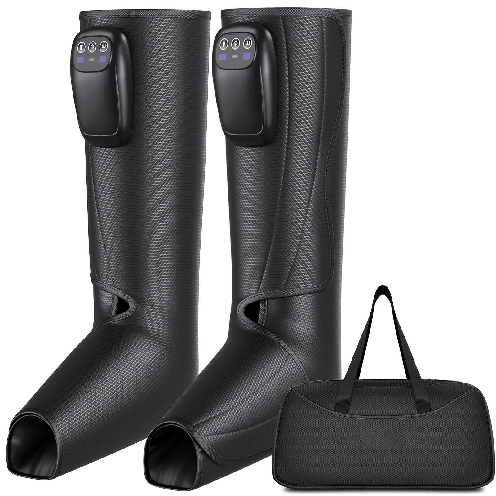 Front. Live At Space - Cordless Rechargeable Leg & Foot Massage Boots Portable Compression Recovery Gift - 642146677397.
