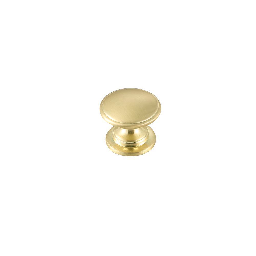 Back. Elegant Decor - Kaid 1.2" Diameter Brushed Gold Mushroom Knob Multipack (Set of 10) - Brushed Gold.