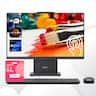 Lenovo - Upgraded - IdeaCentre 27" Touchscreen All-in-One - Wireless Charging Base - AMD Ryzen 5 - 32GB RAM - 1TB SSD - Adata 64GB USB Drive - Gray
