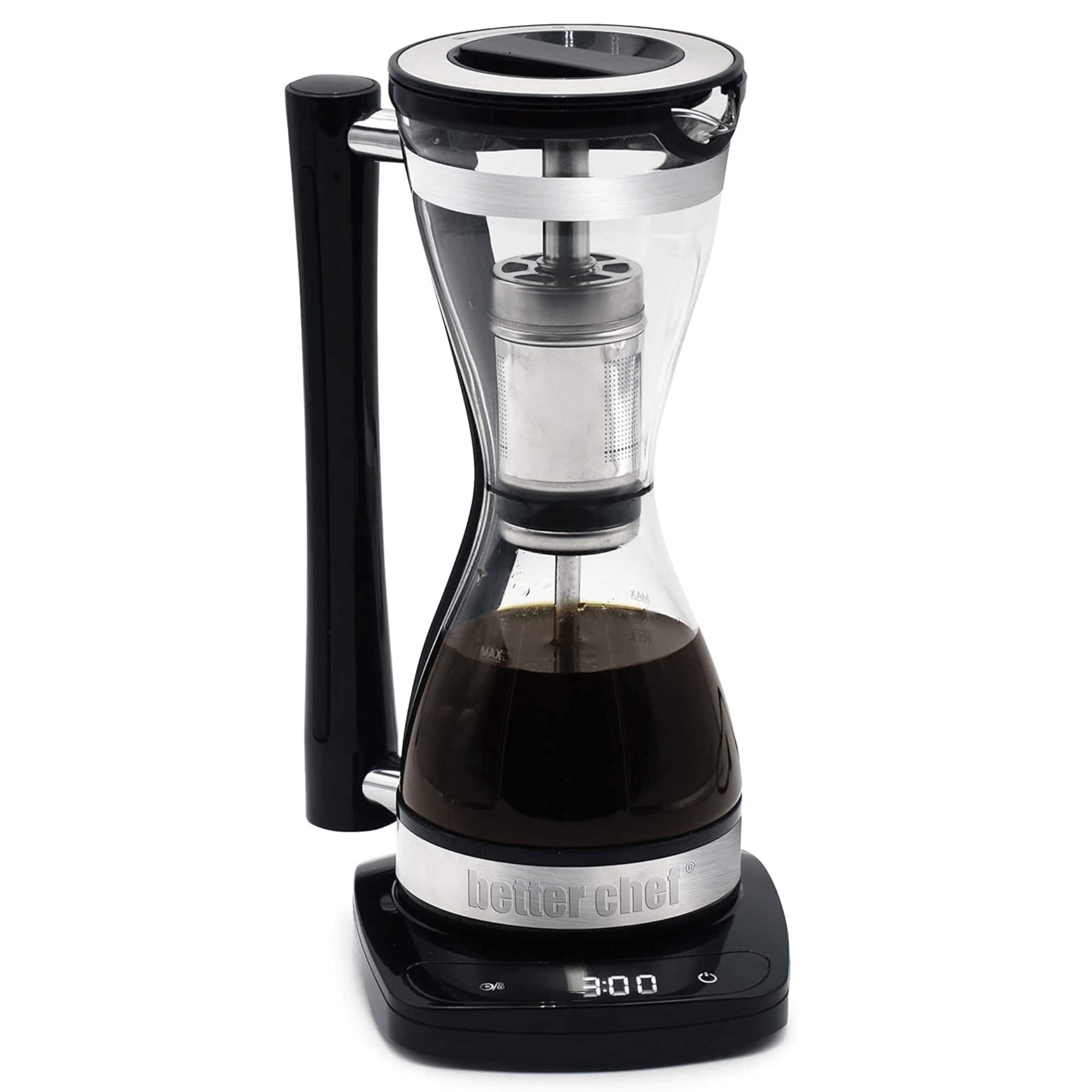 Better Chef - Syphon Percolator-Style Personal Coffee Brewing System - Black