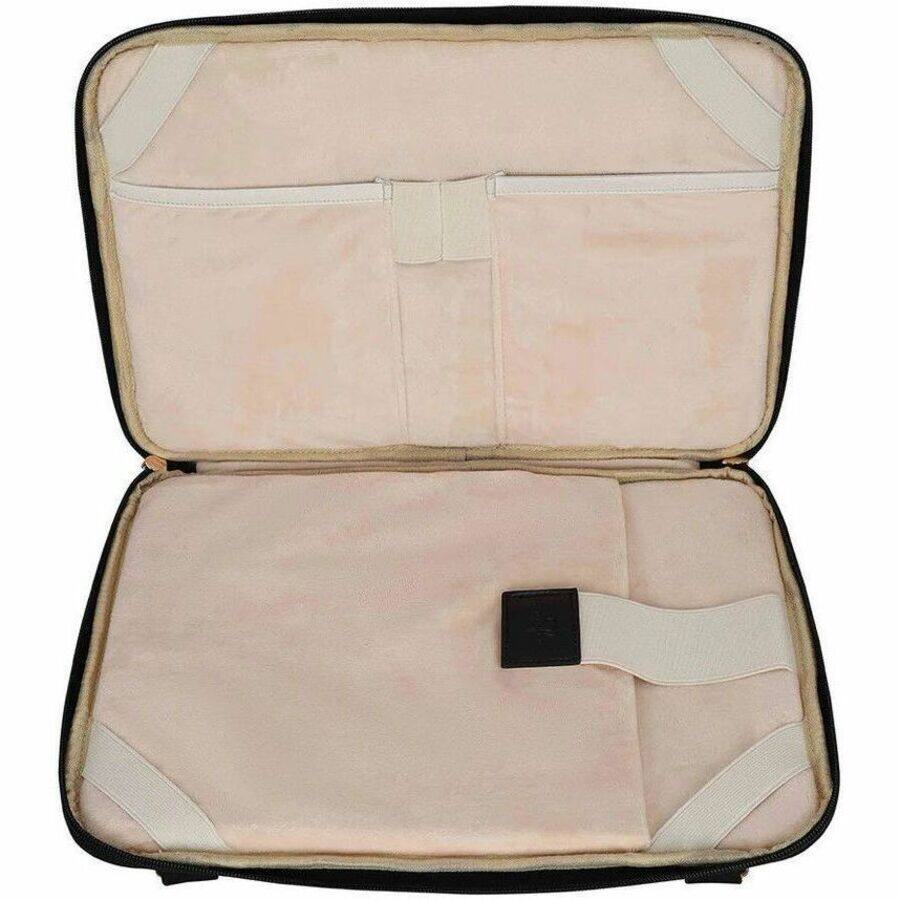 Alt View 1. ECO STYLE - Sandy Lisa La Jolla Carrying Case (Sleeve) for 14" Notebook - Black - Shoulder Strap - 10.2" Height x 14.2" Width x 1" - Black.