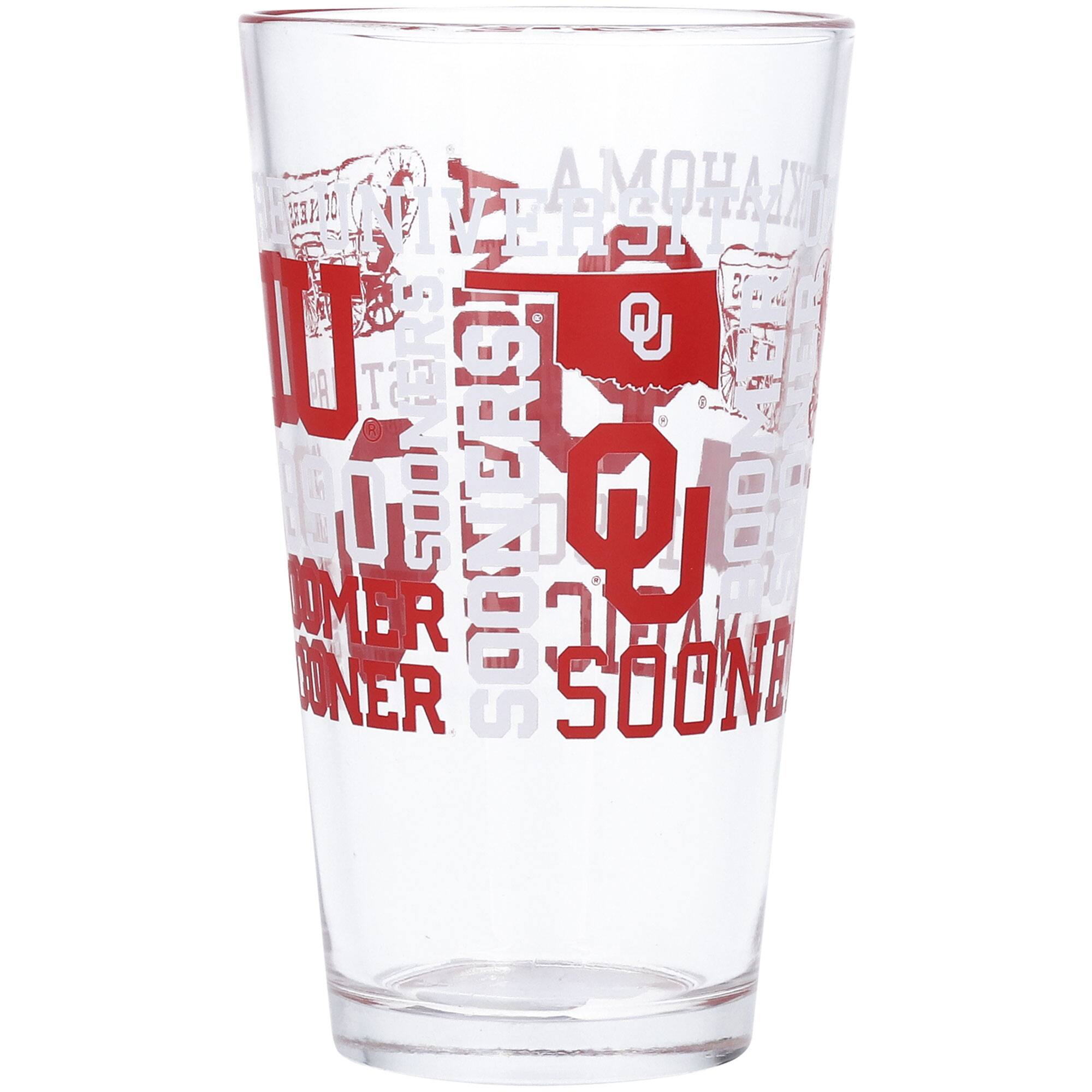 The text on the glass reads:

"OKLAHOMA SOONERS"