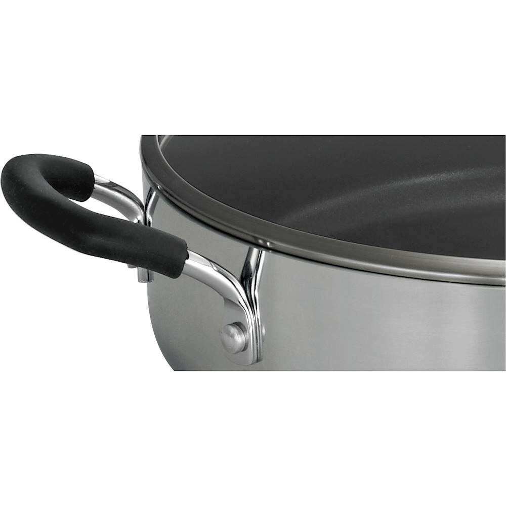 Best Buy Tramontina Style 5.5Quart Covered Saute Pan Polished Aluminum 80132/026DS