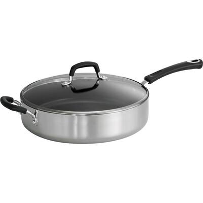 Tramontina - Style 5.5-Quart Covered Saute Pan - Polished Aluminum
