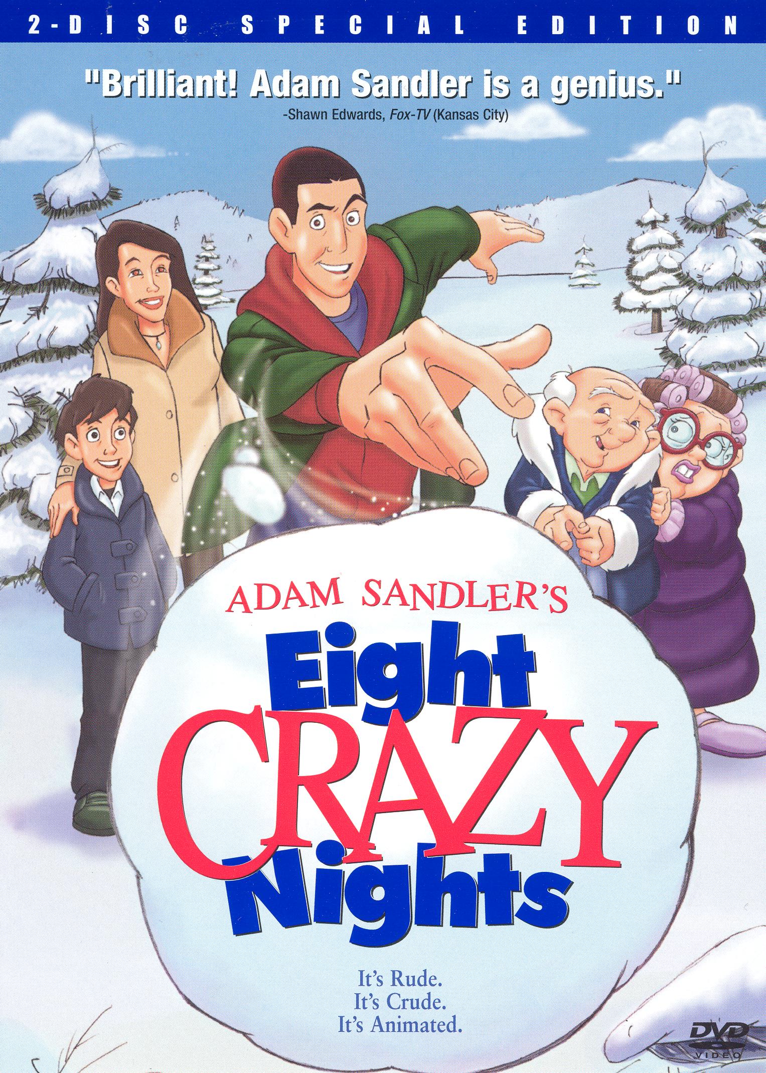 EIGHT CRAZY NIGHTS DVD MOVIE POSTER 1 Sided ORIGINAL 27x40 ADAM SANDLER