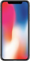 Apple - Geek Squad Certified Refurbished iPhone X 256GB - Space Gray (Sprint) - Front_Zoom