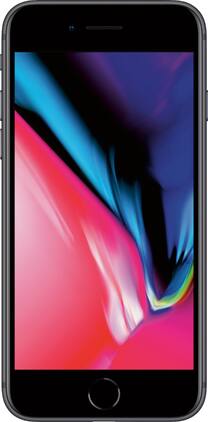 Apple - Geek Squad Certified Refurbished iPhone 8 256GB - Space Gray (Sprint)