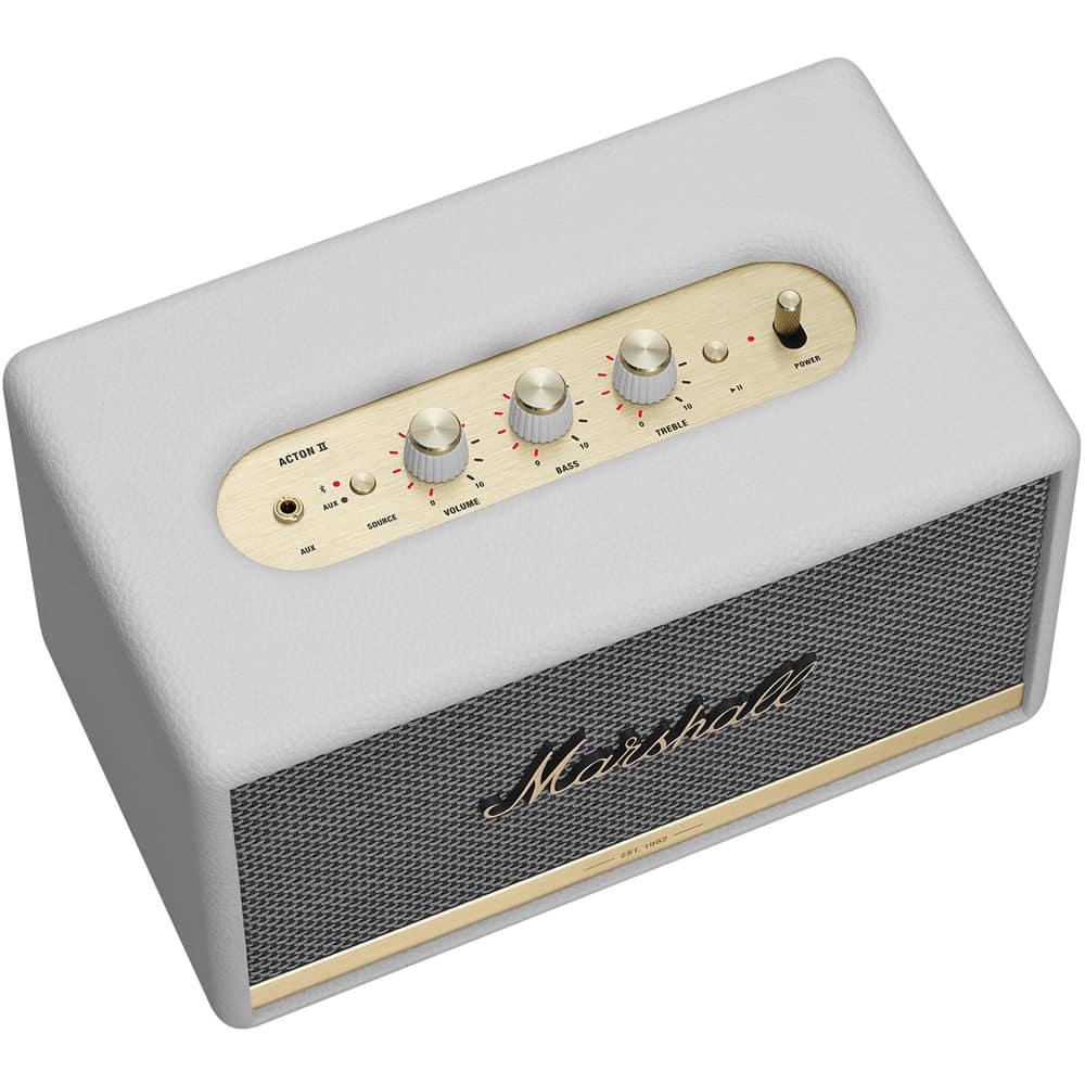 Marshall Acton II Bluetooth Speaker White    Best Buy