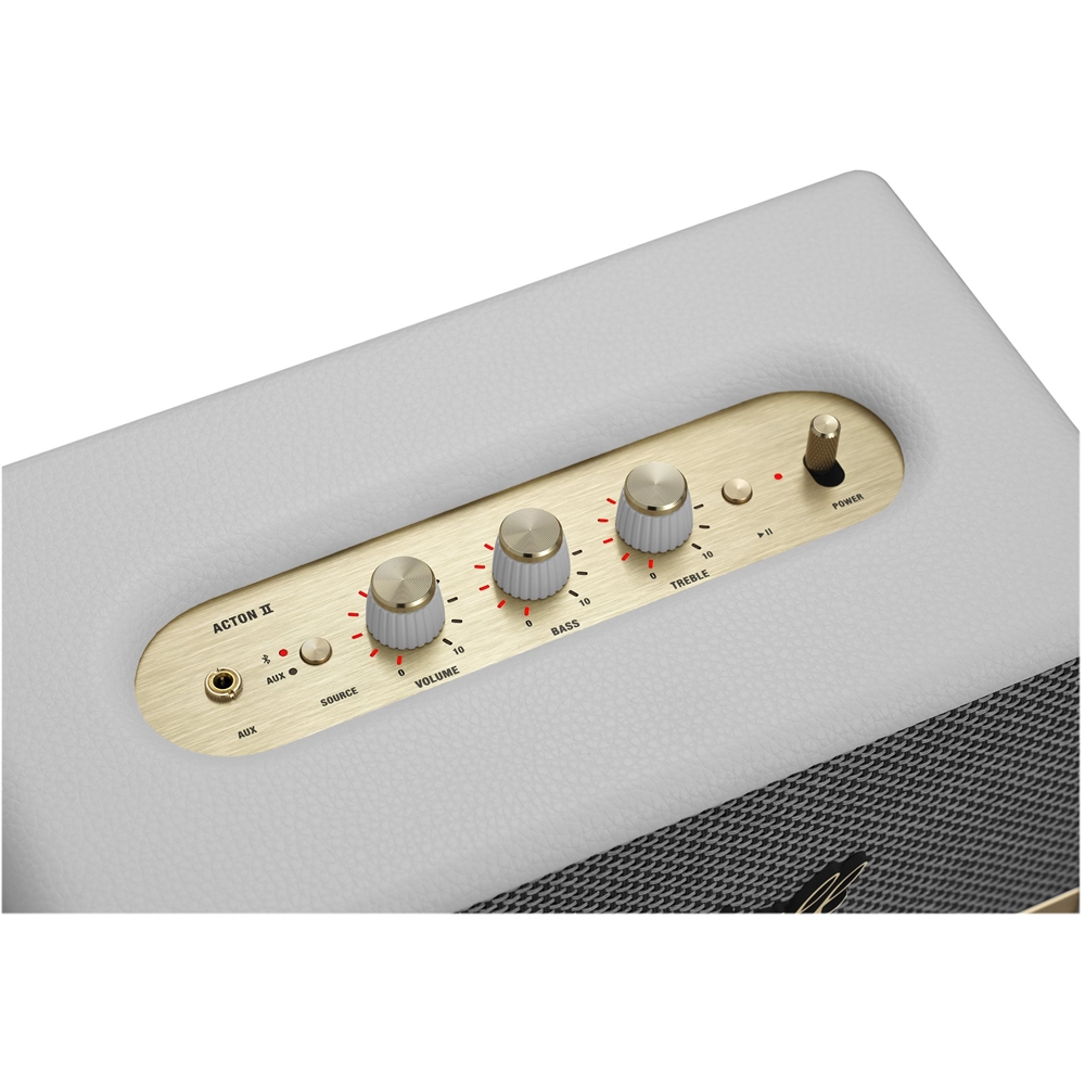 オーディオ機器 スピーカー Marshall Acton II Bluetooth Speaker White 1002483 - Best Buy