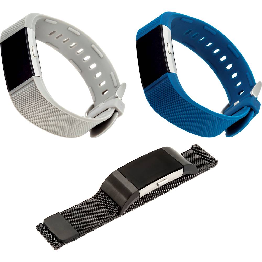 4 Pack Replacement Wrist Straps Wristbands Silicone Bands fits Fitbit Charge 2 