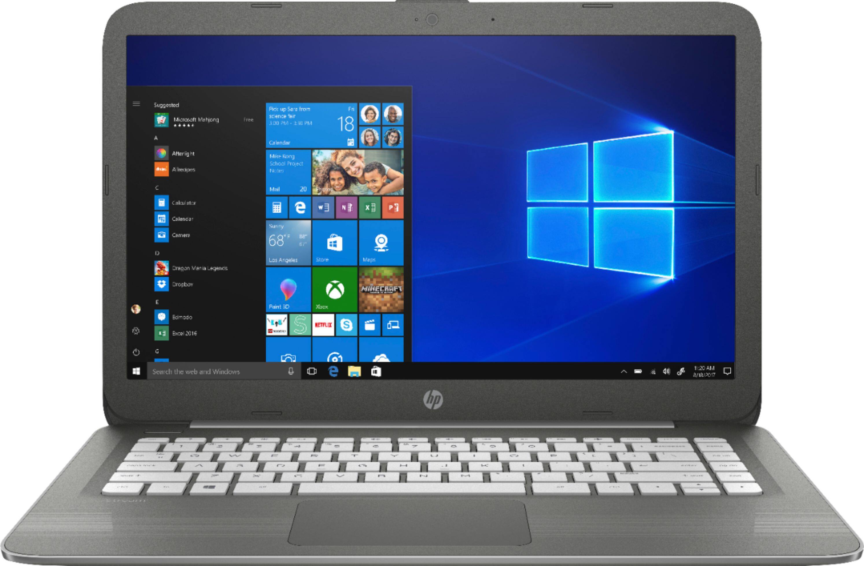 Alt View 11. HP - Stream 14" Laptop - Intel Celeron - 4GB Memory - 64GB eMMC Flash Memory.