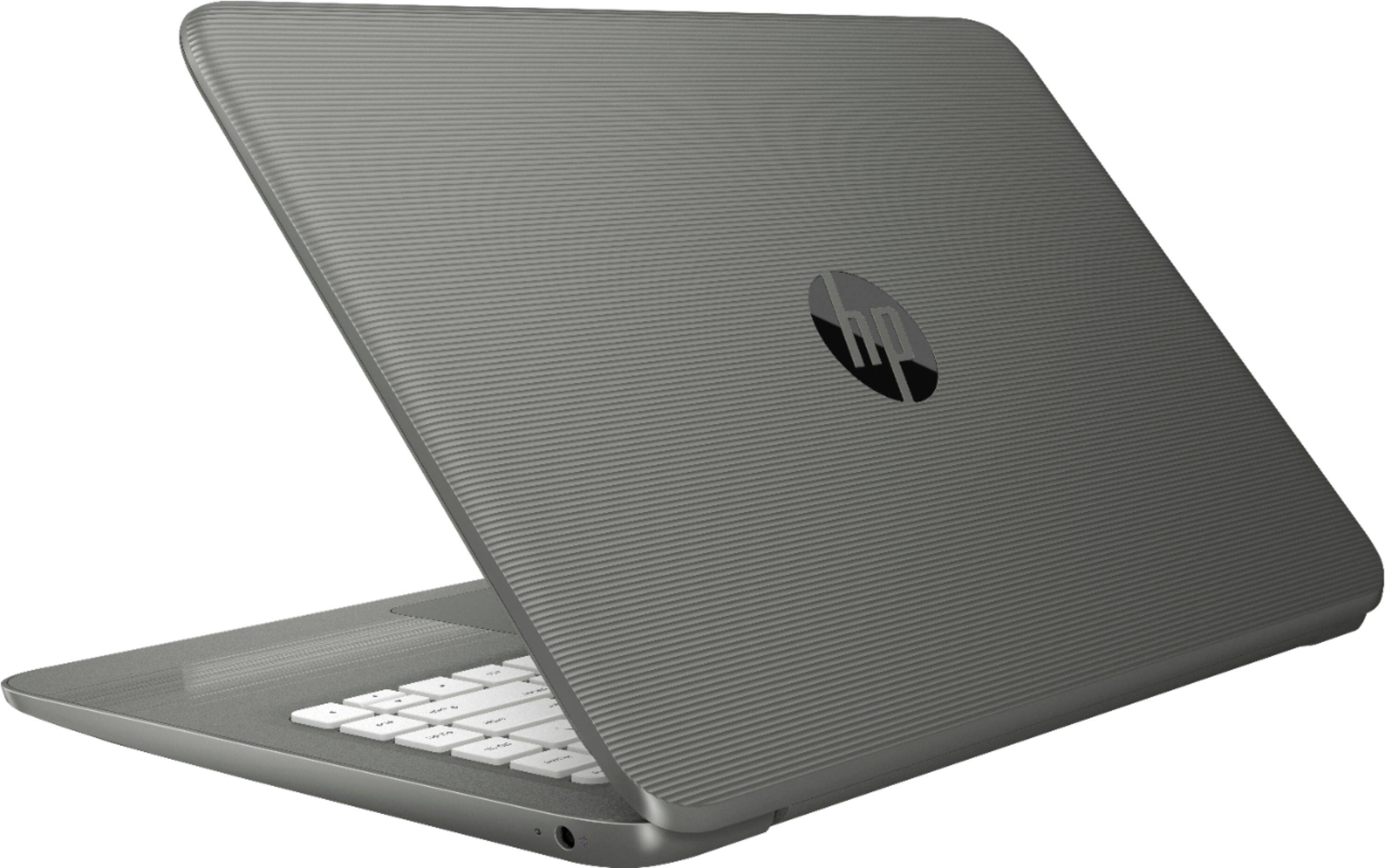 Alt View 1. HP - Stream 14" Laptop - Intel Celeron - 4GB Memory - 64GB eMMC Flash Memory.