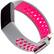 Angle. WITHit - Silicone Watch Band for Fitbit Charge 3 and Charge 4 - Gray/Pink.