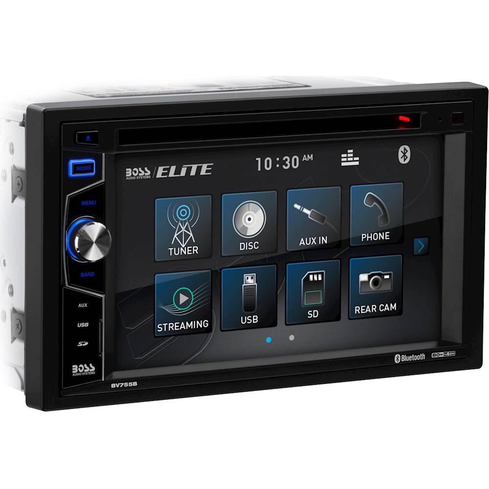 Angle View: BOSS Audio - 6.2" - Built-in Bluetooth - In-Dash CD/DVD/DM Receiver - Black