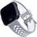 Angle. WITHit - Sport Band Watch Strap for Fitbit Versa & Versa Lite, Versa 2 - Gray/White.