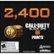 Front Zoom. 2,400 Call of Duty: Black Ops 4 Points - PlayStation 4 [Digital].
