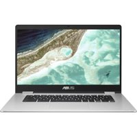 ASUS - 15.6" Chromebook - Intel Celeron - 4GB Memory - 32GB eMMC Flash Memory - Silver - Front_Zoom