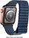 Alt View 13. Platinum™ - Leather Loop Band for Apple Watch® 38mm and 40mm - Navy Blue.
