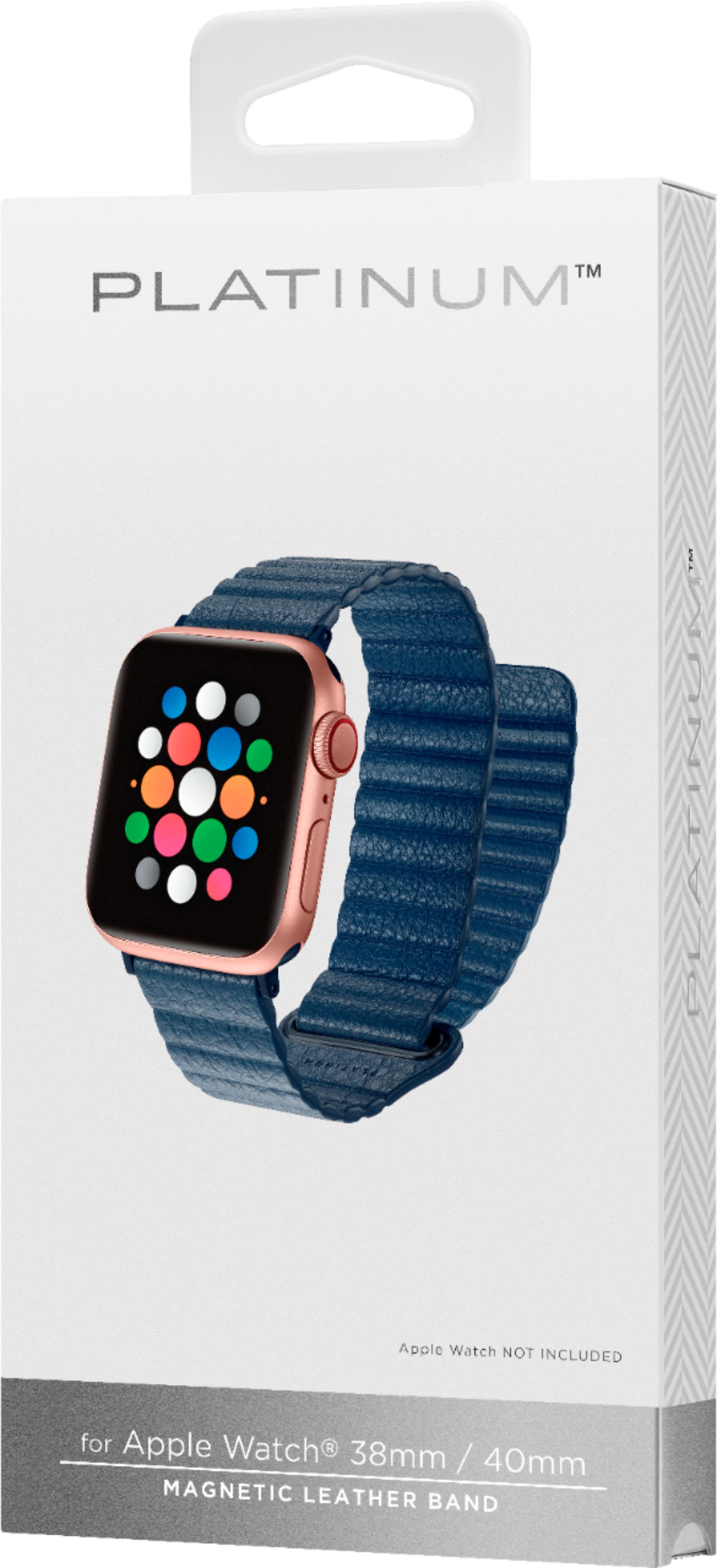 Best Buy: Leather Loop for Apple Watch™ 44mm Medium Black MXAA2AM/A