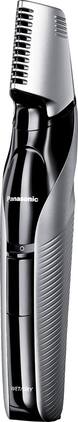 Panasonic - Men’s Body Groomer and Trimmer with 2 Comb Attachments - Black/Silver