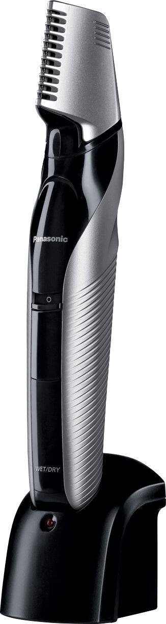 Alt View 12. Panasonic - Men’s Body Groomer and Trimmer with 2 Comb Attachments - Black/Silver.