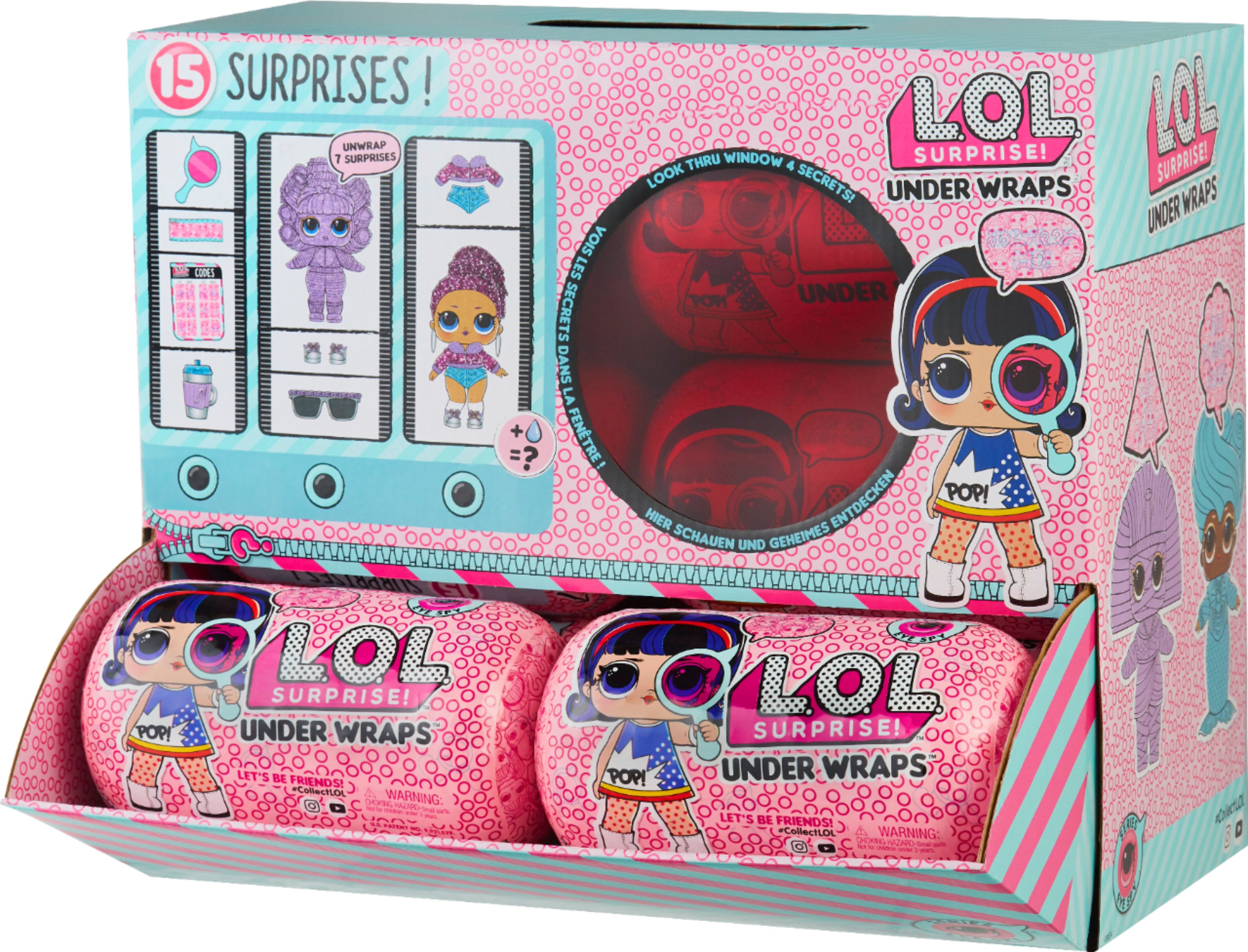 LOL Surprise Dolls Under Wraps Eye Spy Full Case of 12 Capsules 