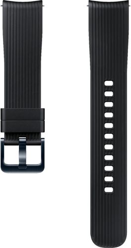 Samsung - Silicone Watch Band for Galaxy Watch 42mm, Active, and Active 2 - Onyx Black was $29.0 now $23.2 (20.0% off)