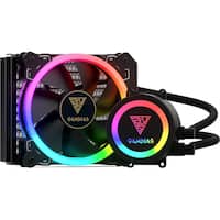 GAMDIAS - CHOINE E1A-120R AIO Liquid Cooling System with Digital RGB Fan Lighting - Black - Front_Zoom