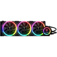 GAMDIAS - CHOINE P1A-360R AIO Liquid Cooling System with Digital RGB Fan Lighting - Black - Front_Standard