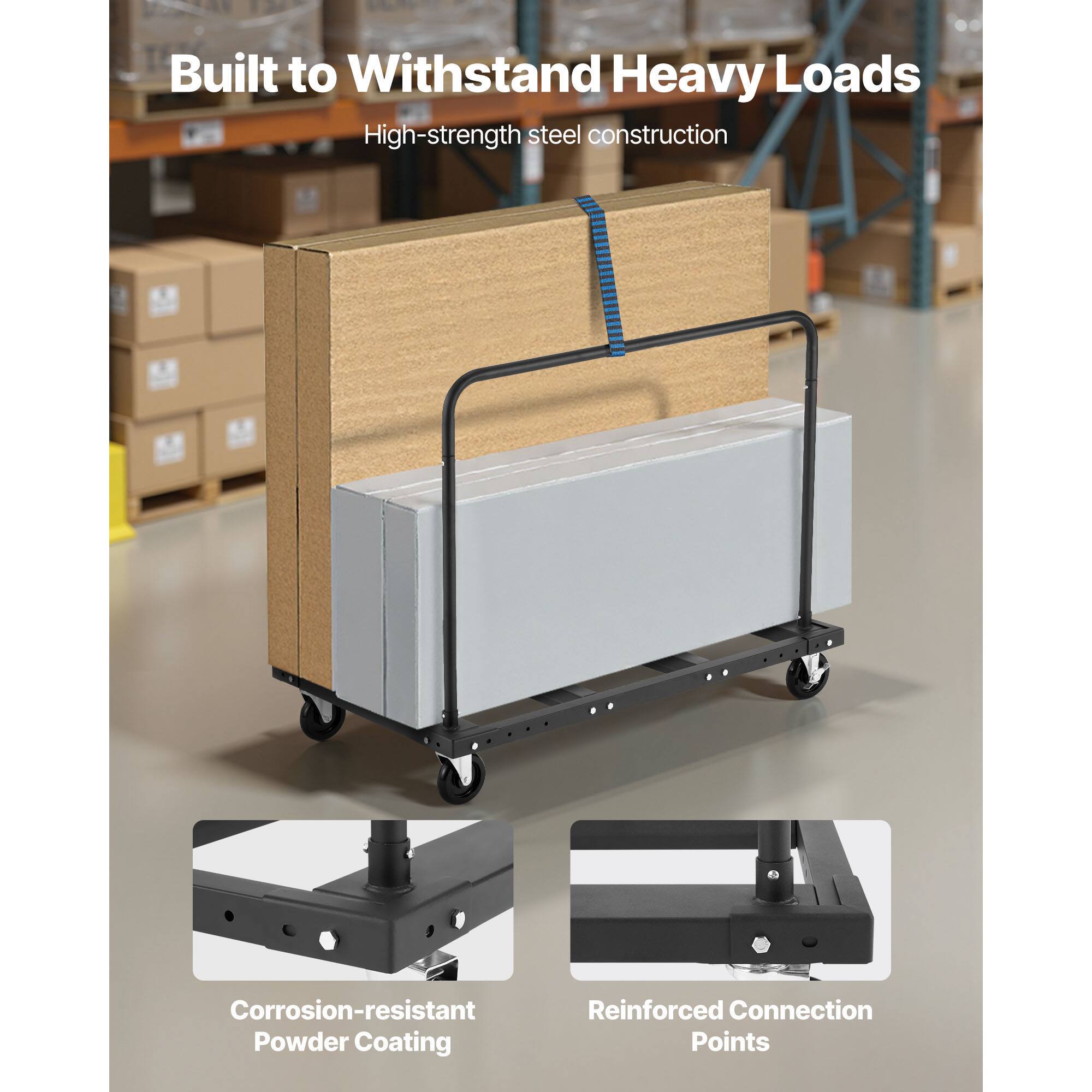 Built to Withstand Heavy Loads  
High-strength steel construction  

Corrosion-resistant Powder Coating  
Reinforced Connection Points
